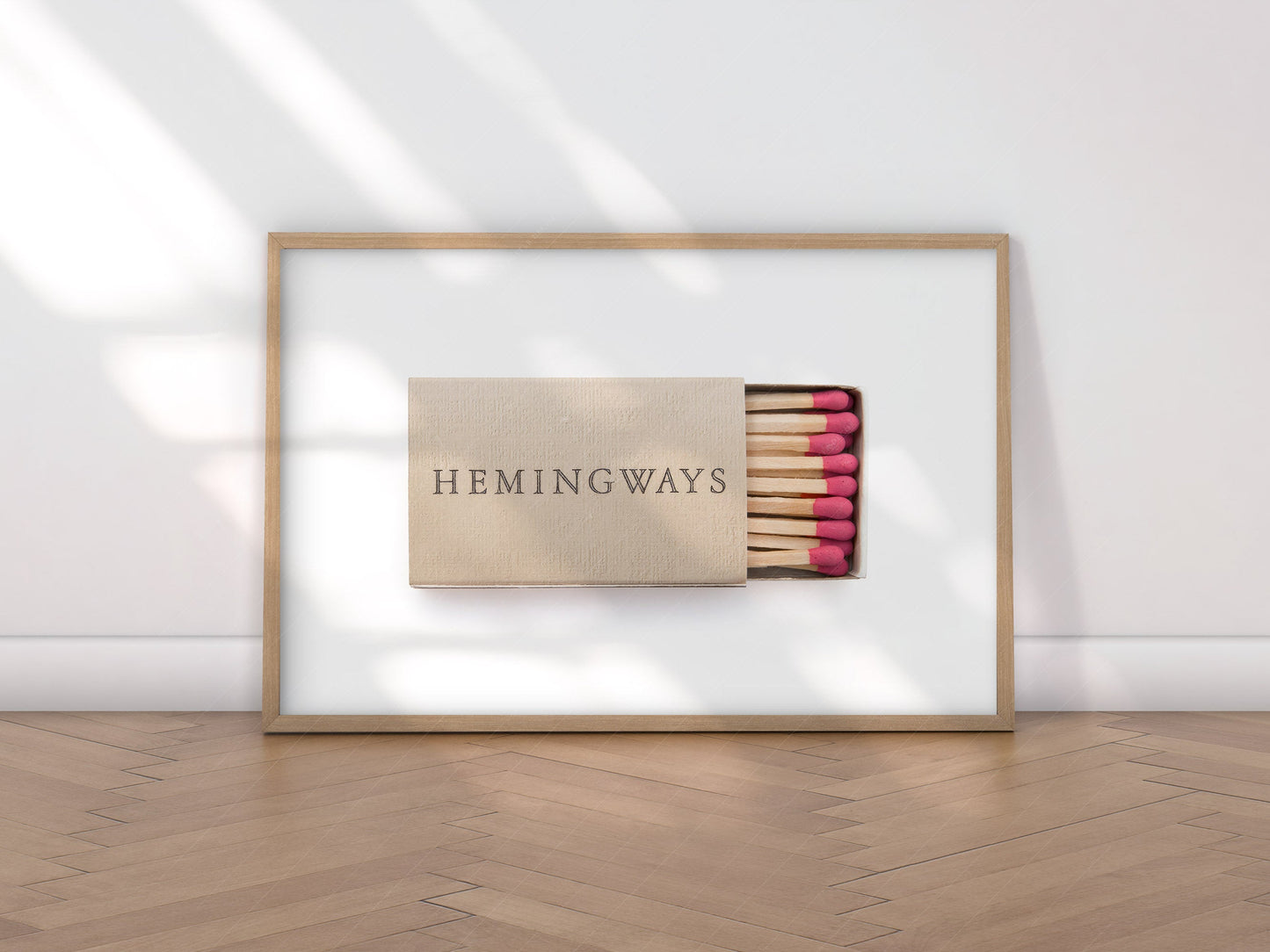 Vintage matchbox photography, Elegant wall art, Book lover gift, Hemingways