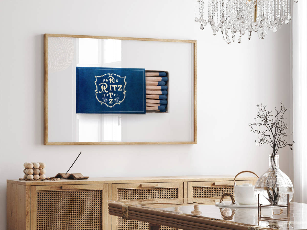 Vintage matchbox photography, Paris Ritz hotel, Elegant home decor