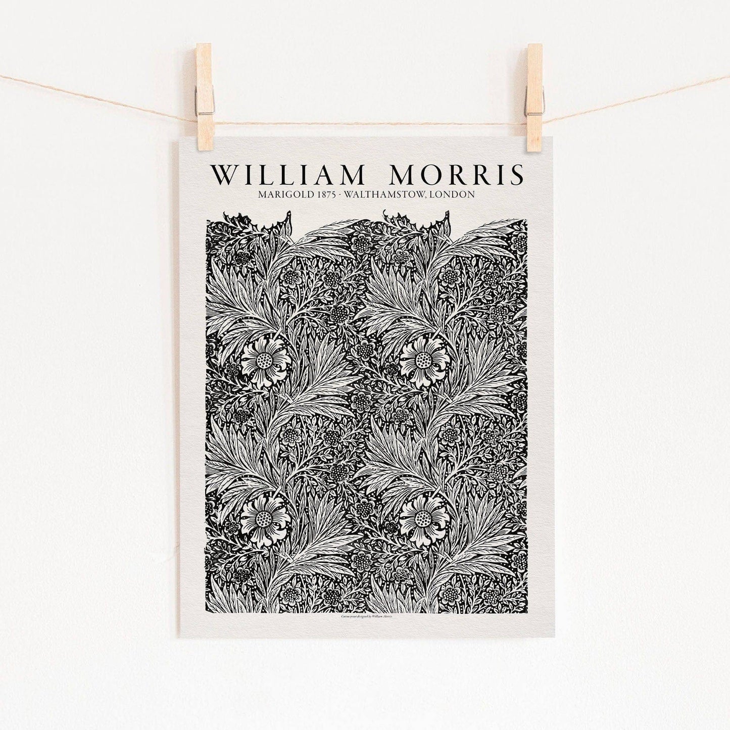 William Morris, Black Marigold, Fine Art Print