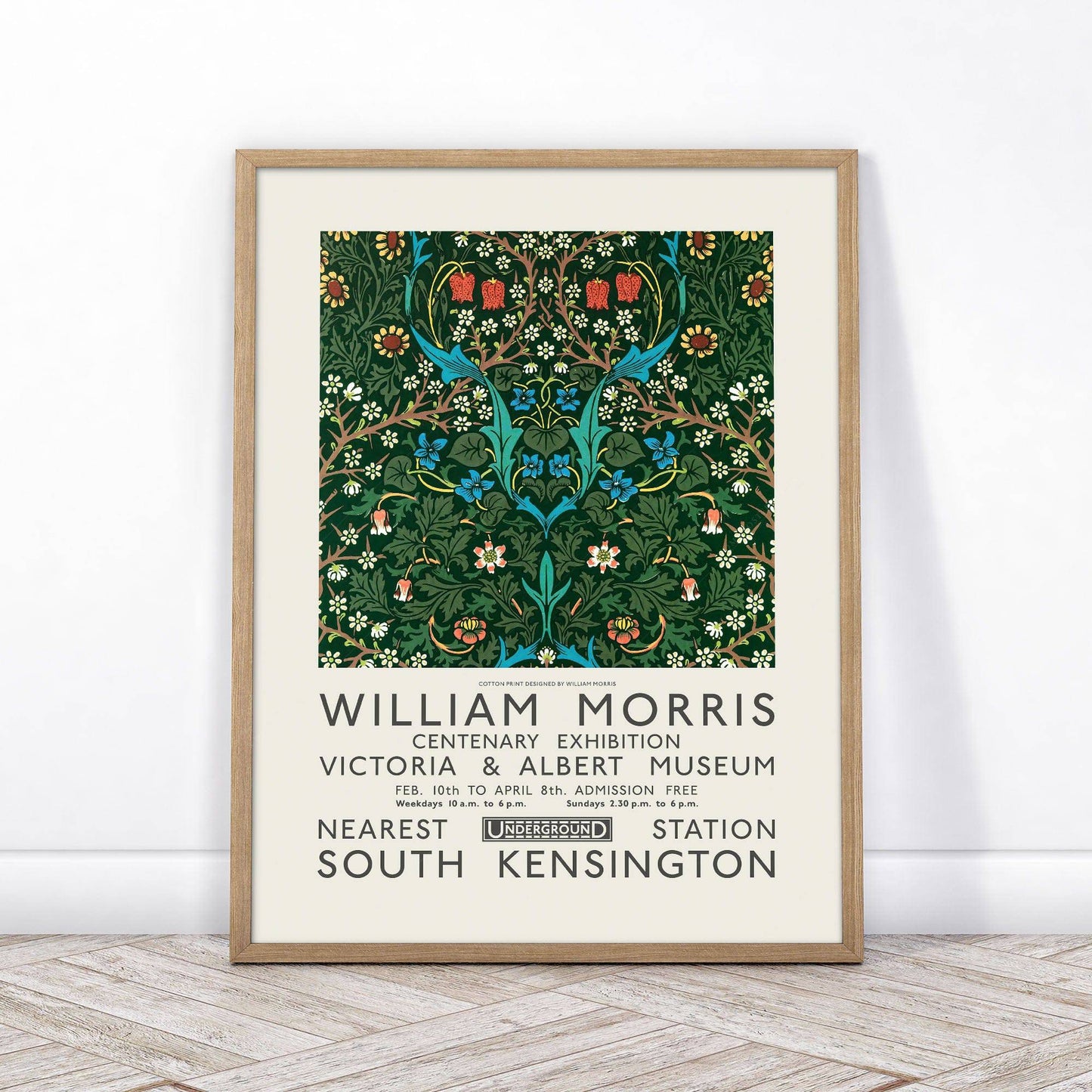 William Morris, Blackthorn and Red tulip, Fine Art Print