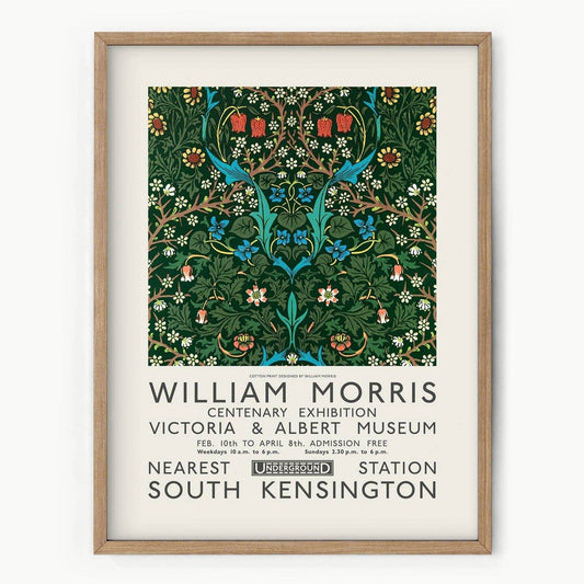 William Morris, Blackthorn and Red tulip, Fine Art Print