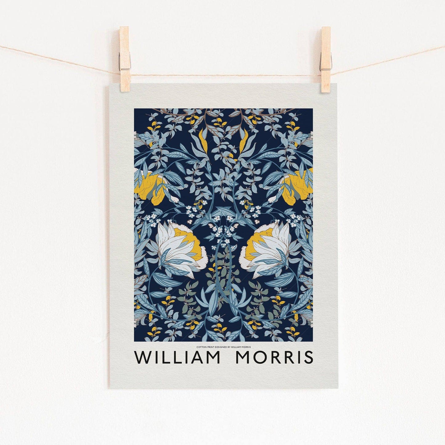 William Morris, Blue Floral Wall Art, Fine Art Prints