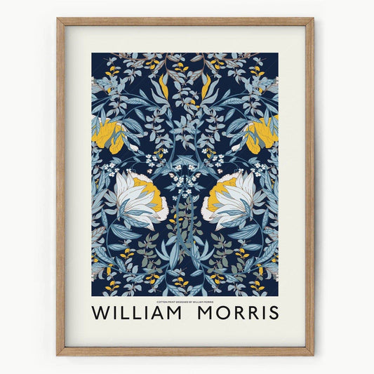 William Morris, Blue Floral Wall Art, Fine Art Prints