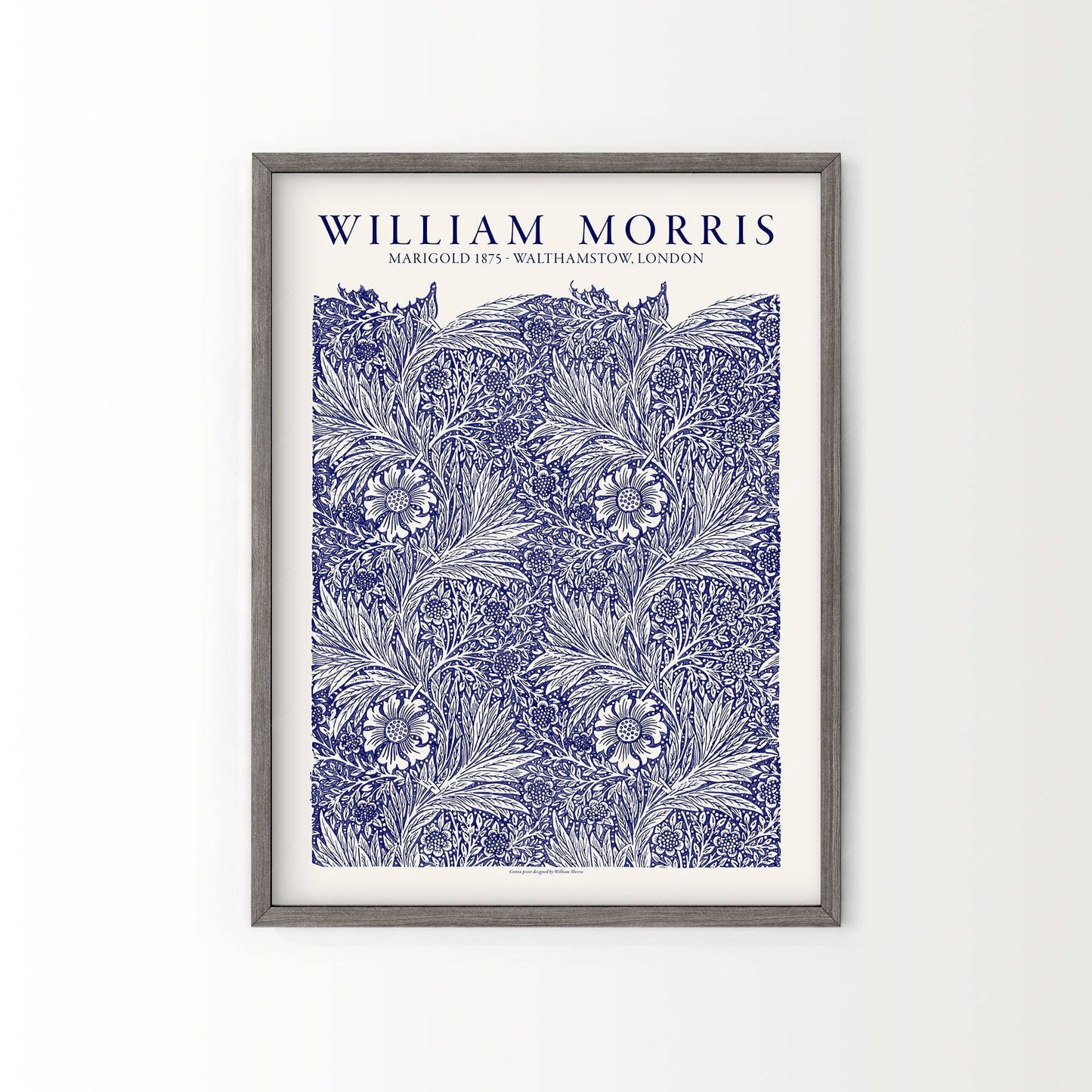 William Morris, Blue Marigold, Fine Art Print