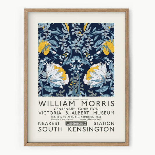 William Morris, Blue and Yellow Flowers, Fine Art Prints