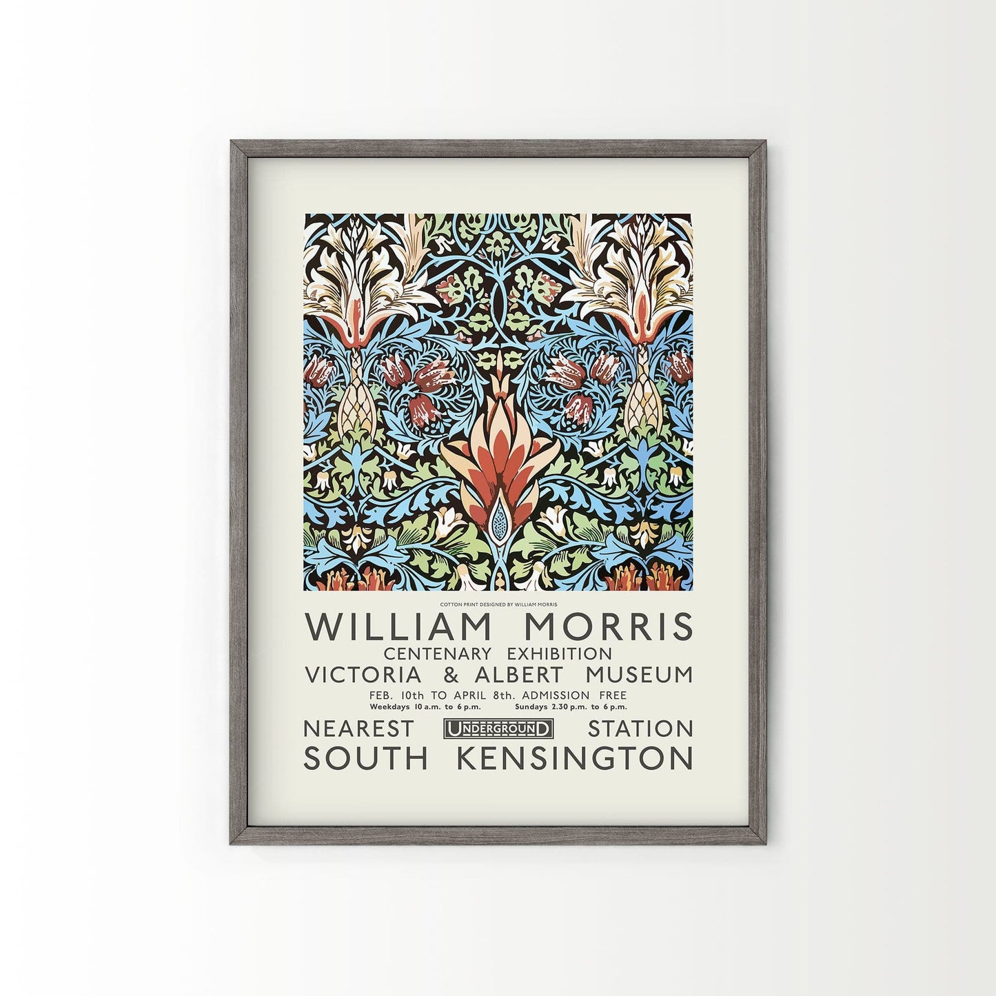 William Morris, Cray Poster, Exhibition Wall Art