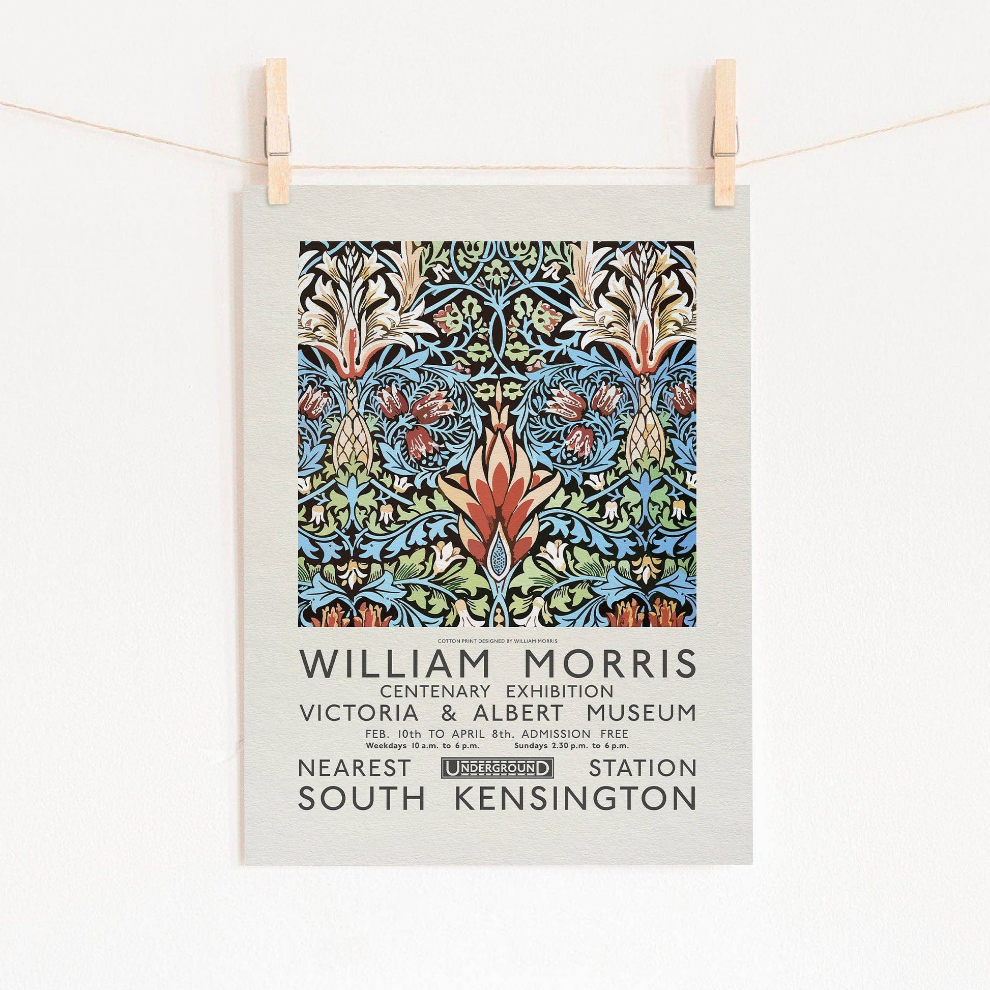 William Morris, Cray Poster, Exhibition Wall Art