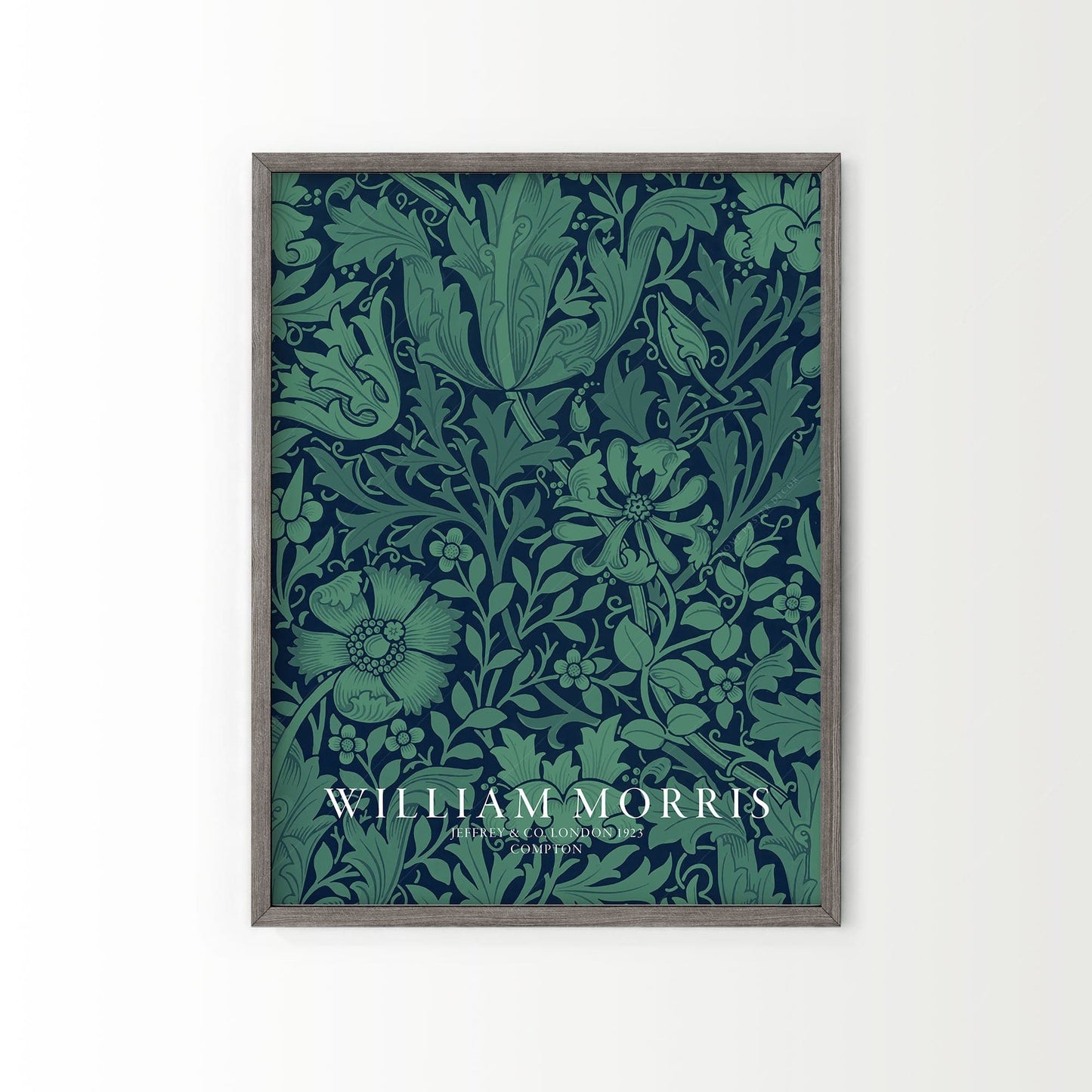 William Morris, Emerald green Compton, Fine Art Print