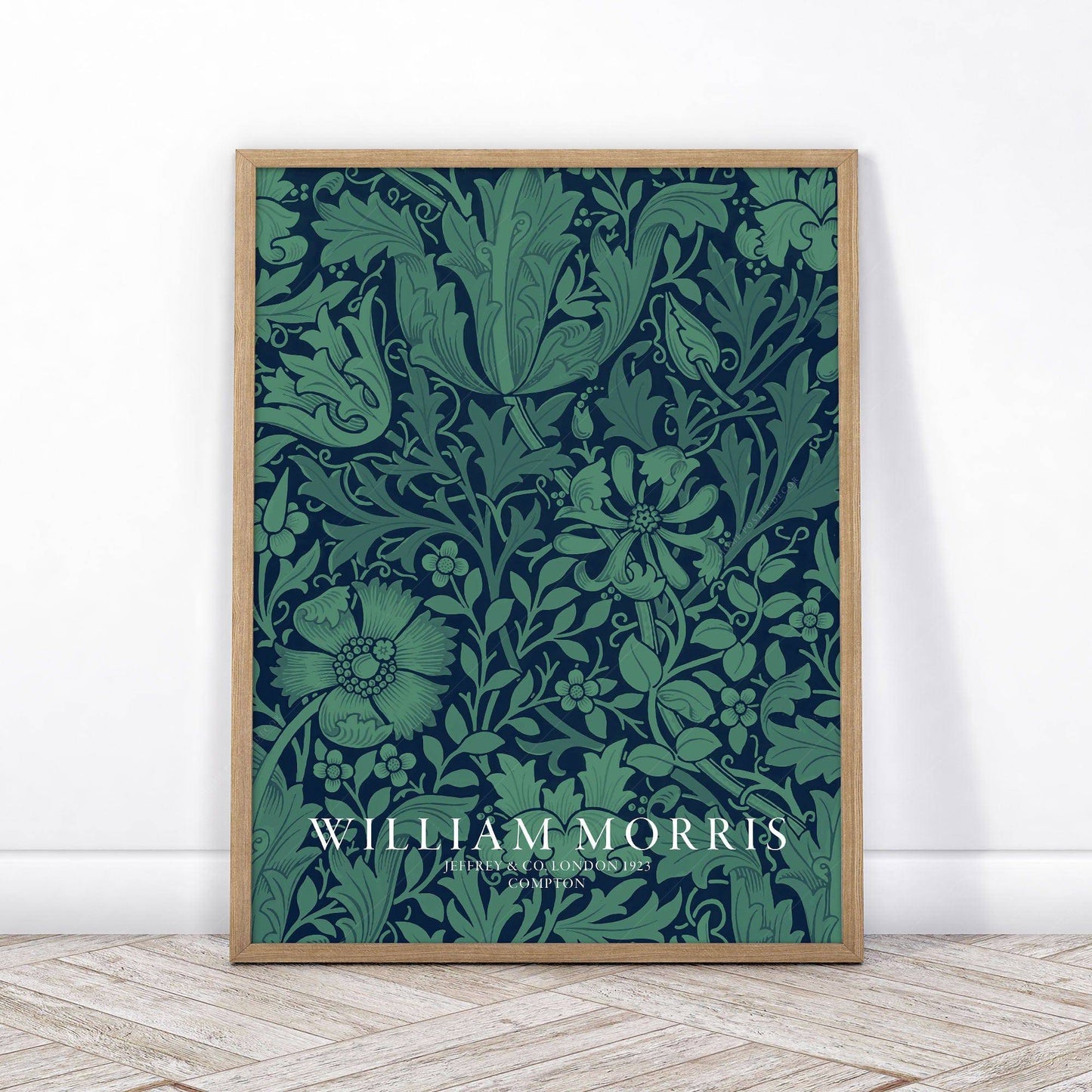 William Morris, Emerald green Compton, Fine Art Print