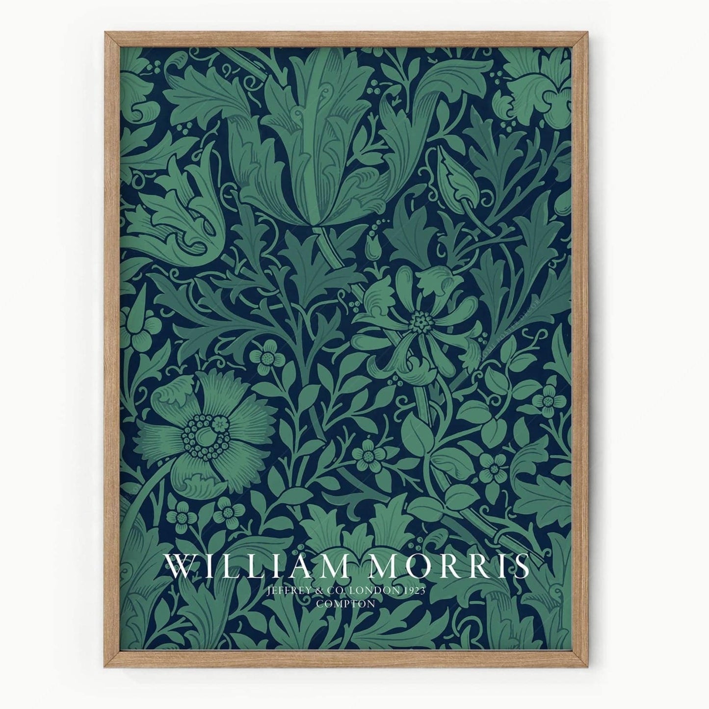 William Morris, Emerald green Compton, Fine Art Print