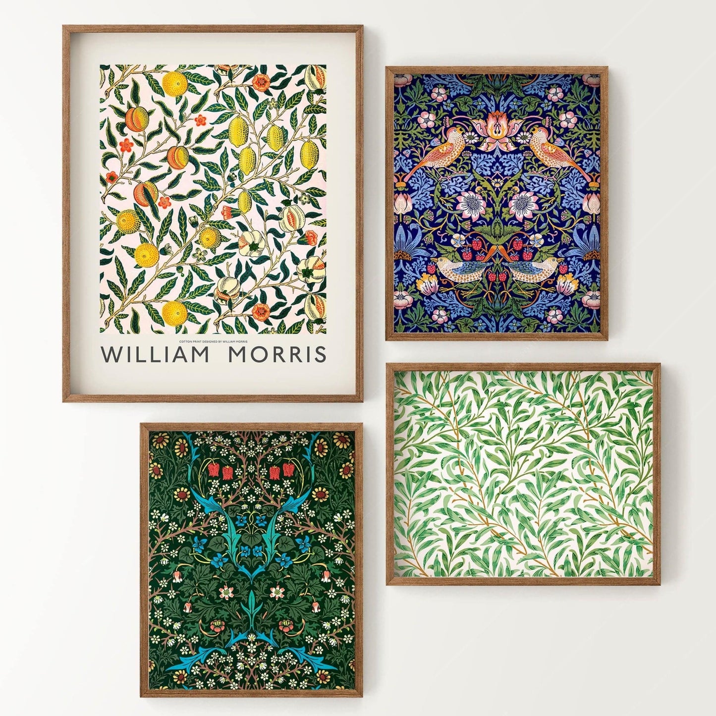 William Morris, Floral Gallery Wall, Set of 4 Prints