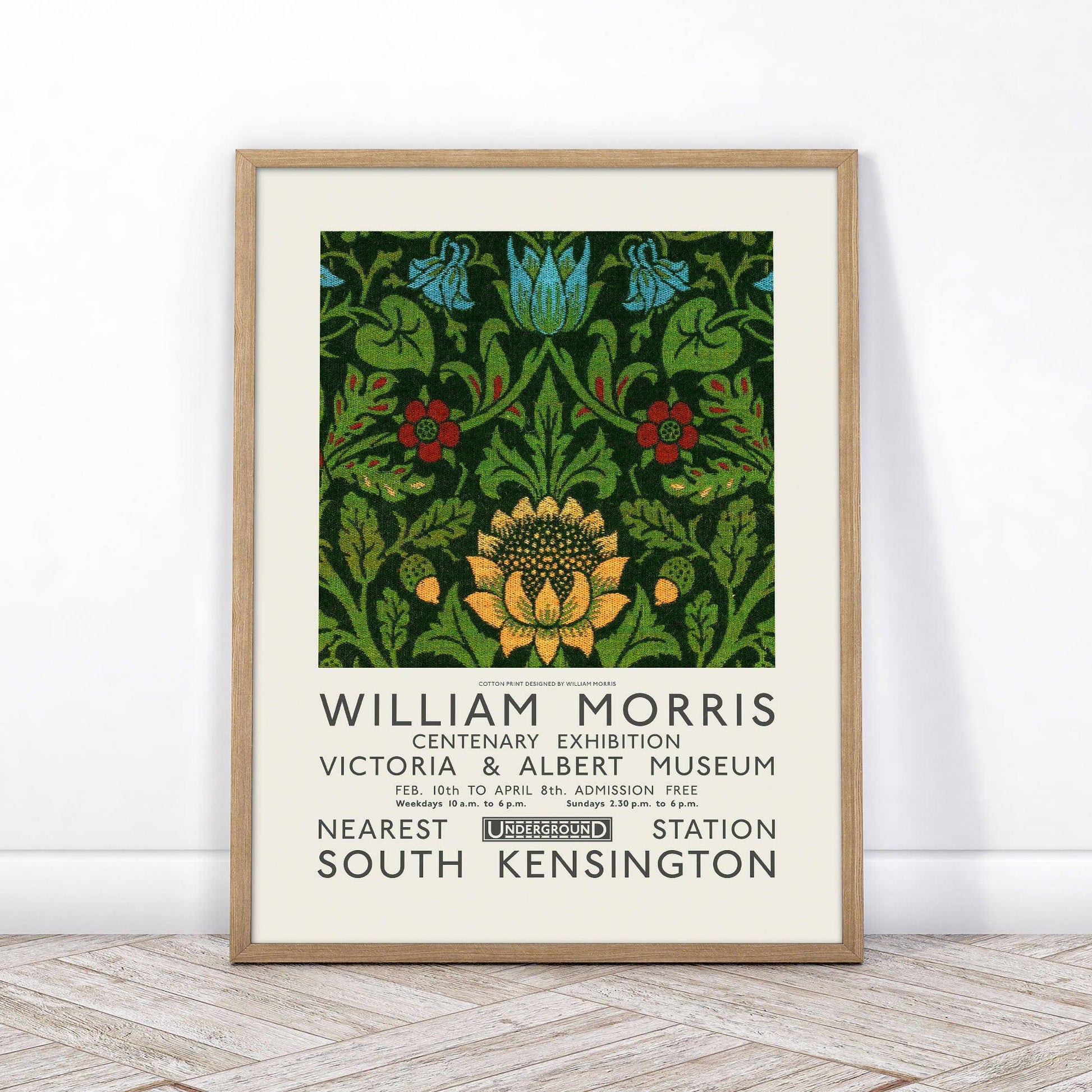 William Morris, Floral Poster, Exhibition Art