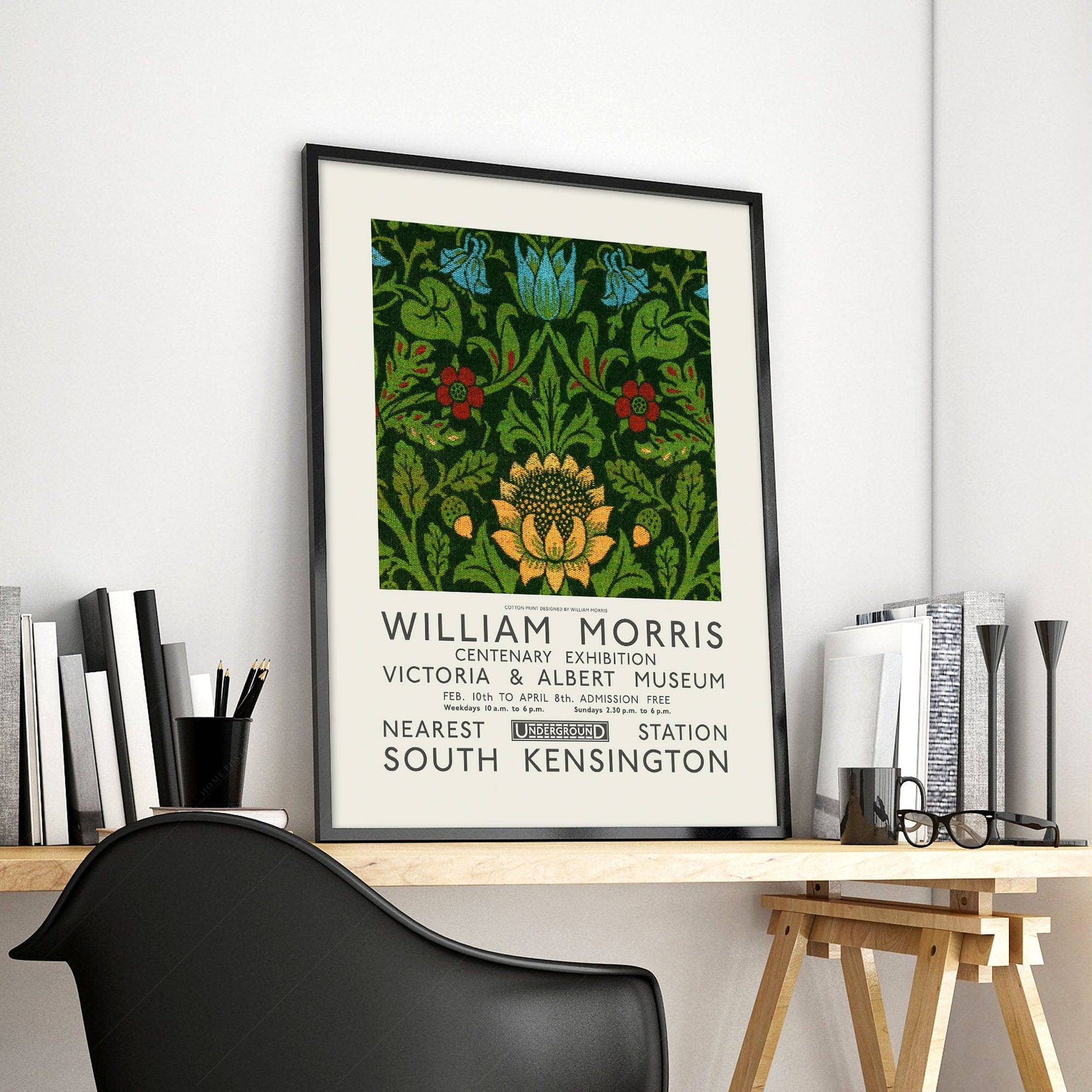 William Morris, Floral Poster, Exhibition Art