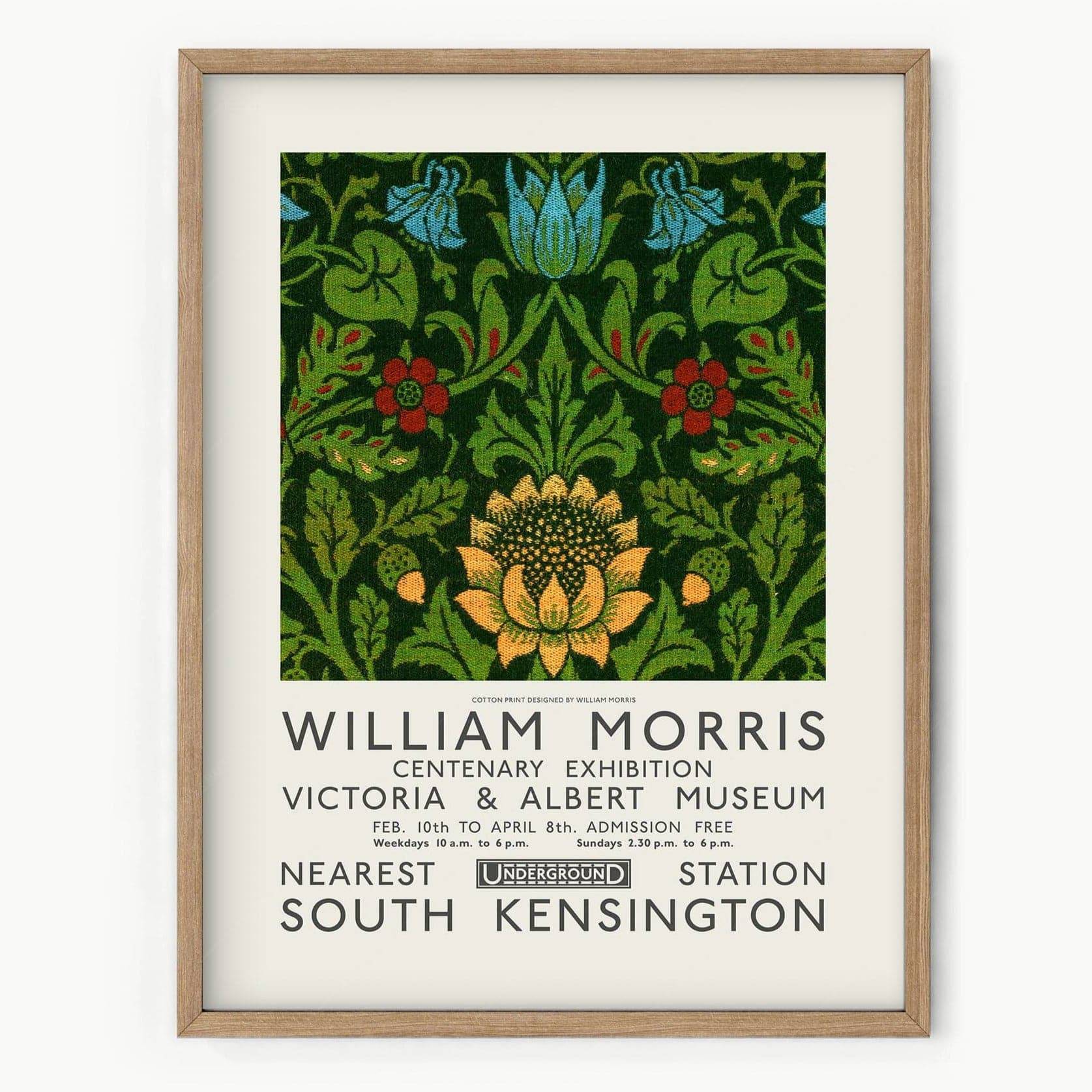 William Morris, Floral Poster, Exhibition Art