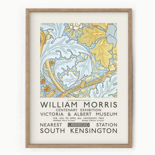 William Morris, Floral Poster, Exhibition Print