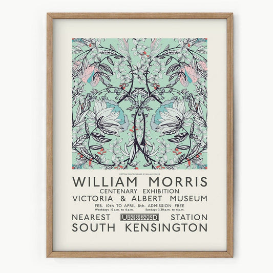 William Morris, Floral Poster, Victoria and Albert Museum Exhibition