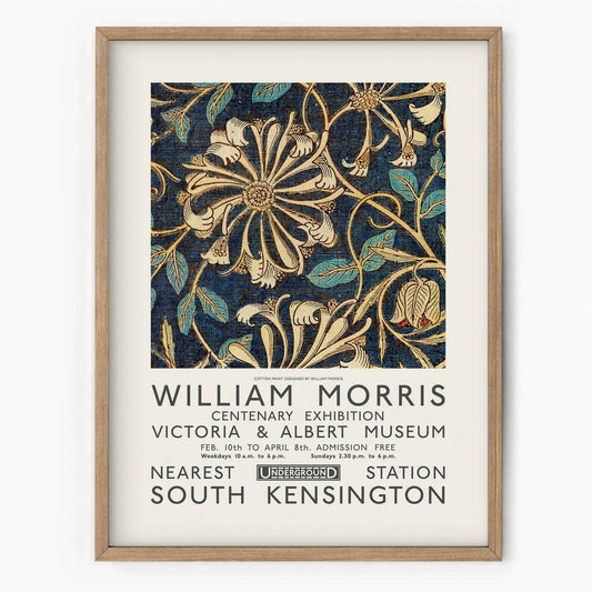 William Morris, Gold Flower Poster, Victoria and Albert Museum Exhibition