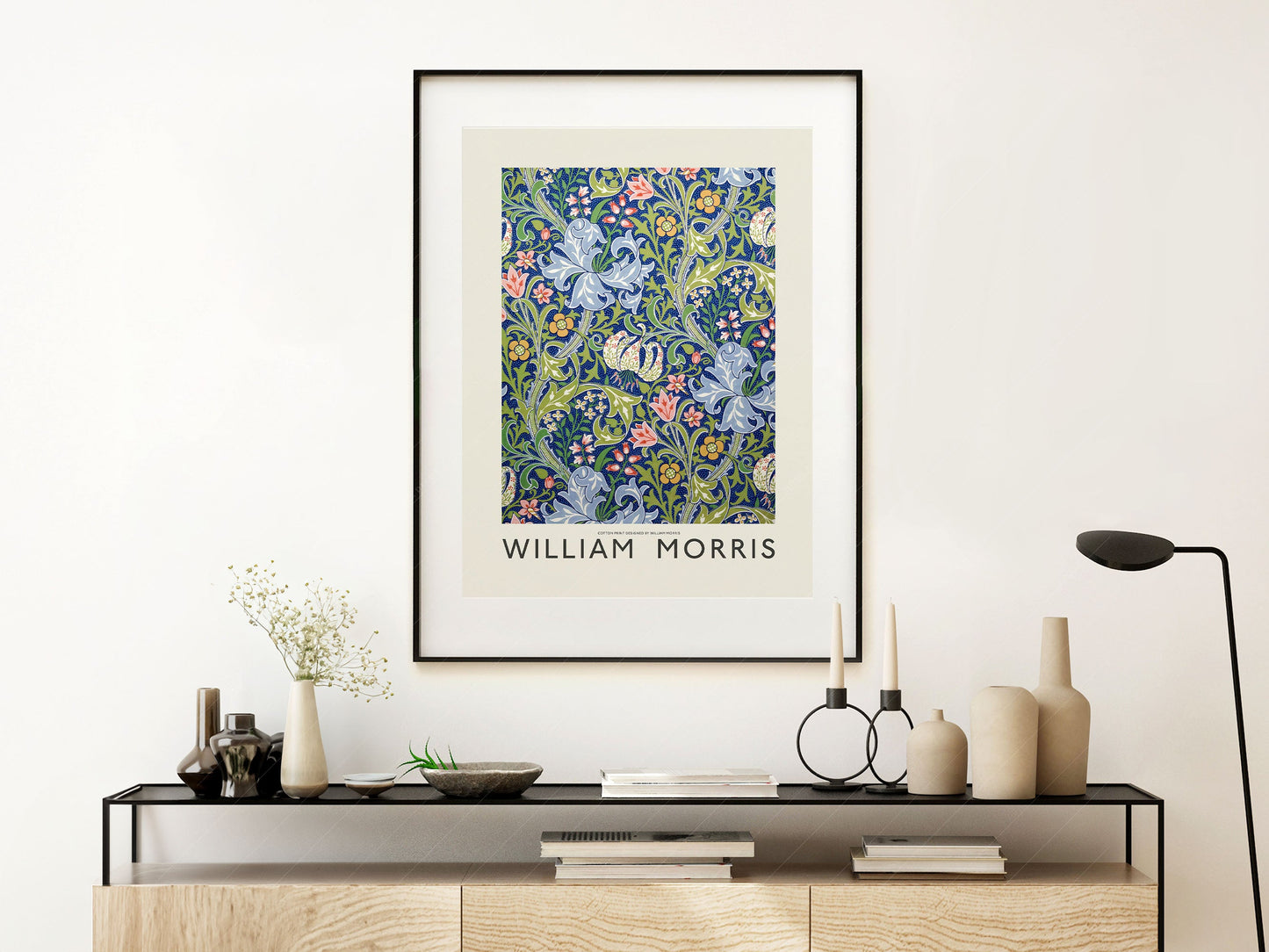 William Morris, Golden Lily Flower, Fine Art Print