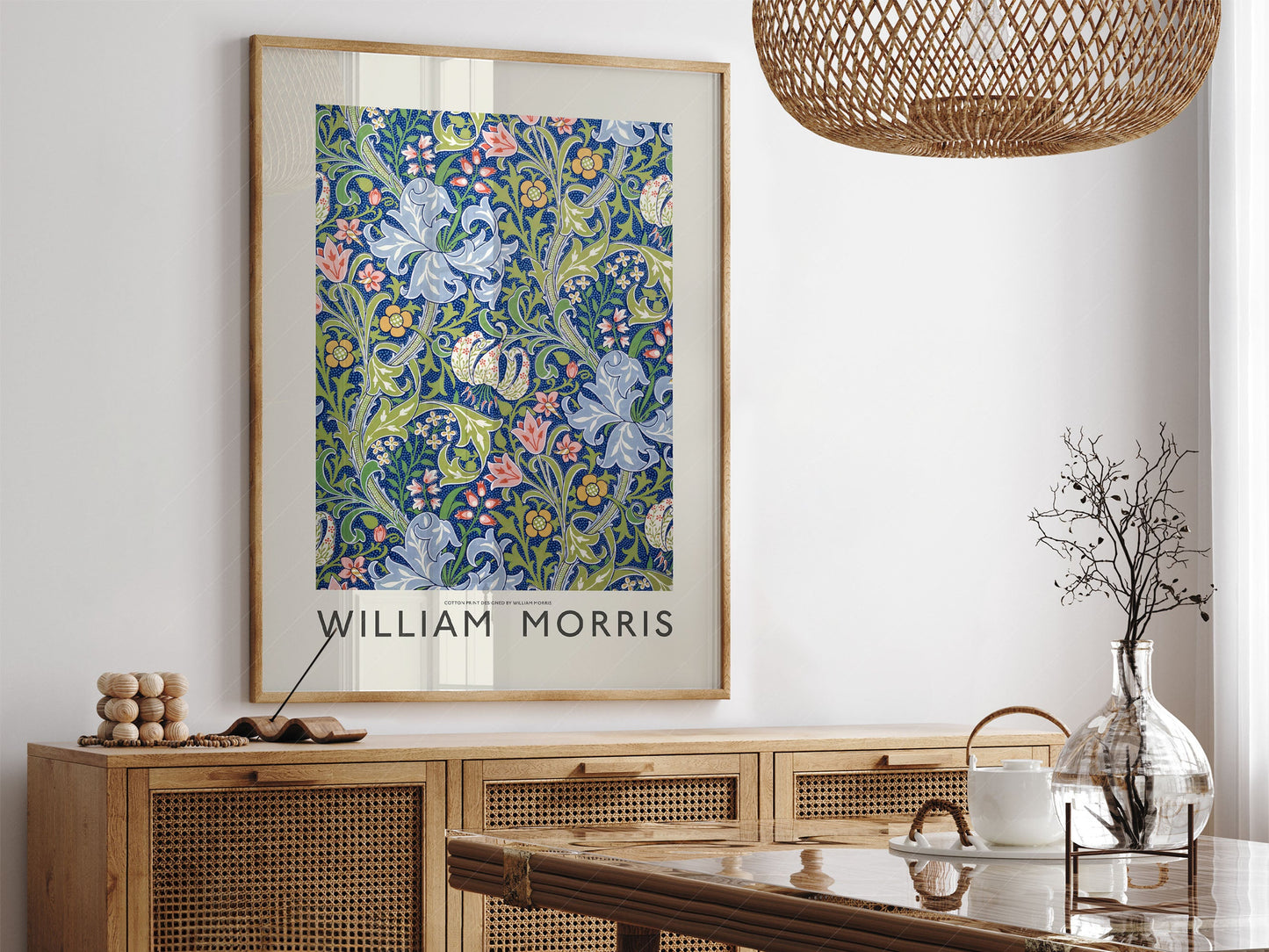 William Morris, Golden Lily Flower, Fine Art Print