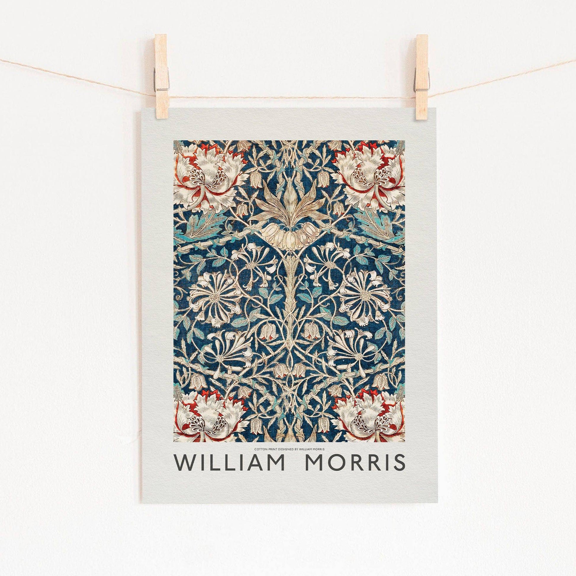 William Morris, Honeysuckle Flower, Fine Art Print