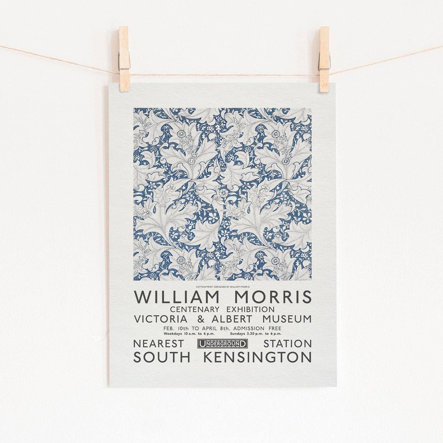 William Morris, Leaf Pattern, Fine Art Print