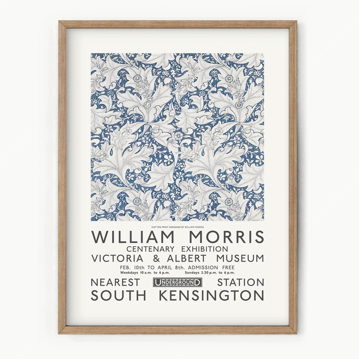 William Morris, Leaf Pattern, Fine Art Print