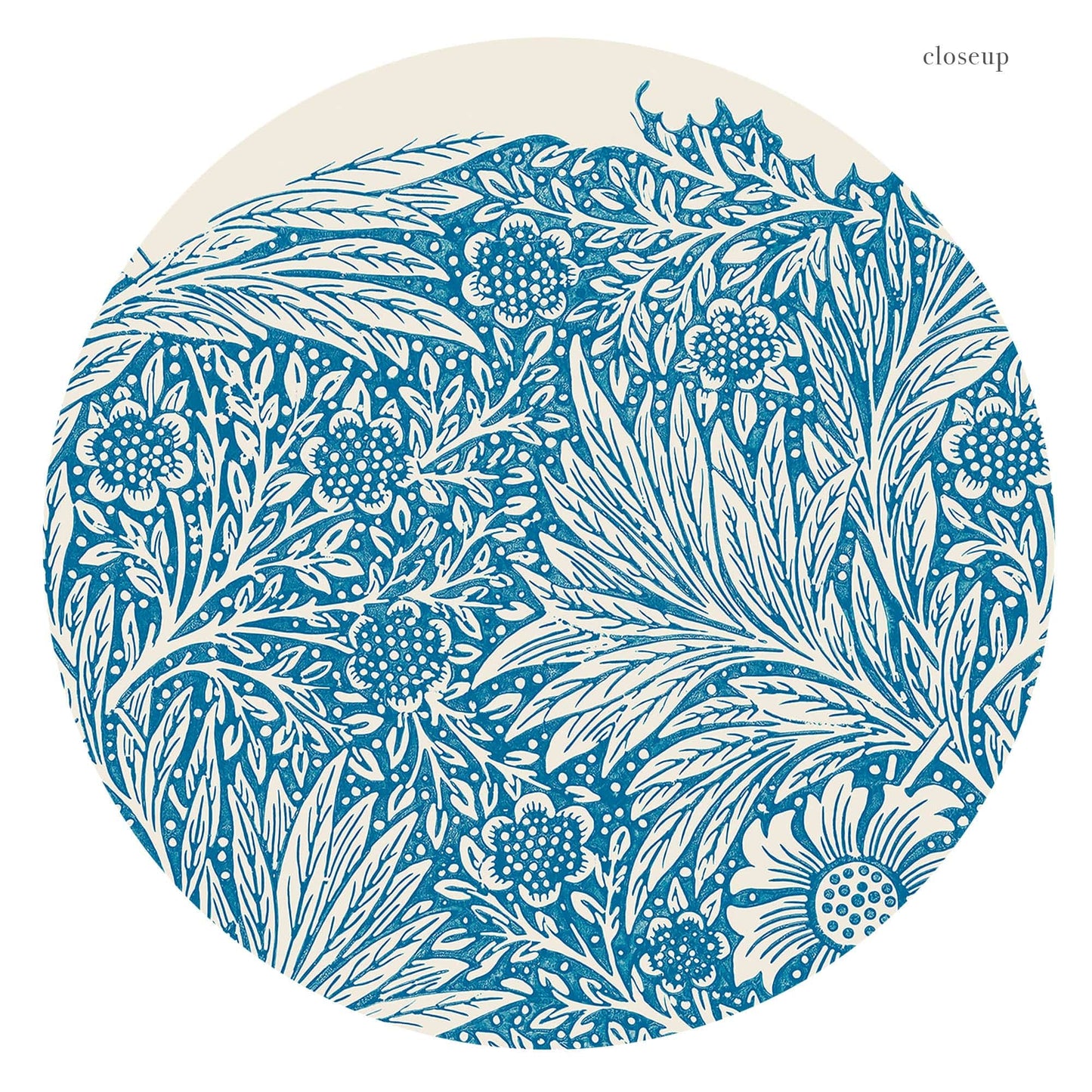 William Morris, Light Blue Marigold, Fine Art Print