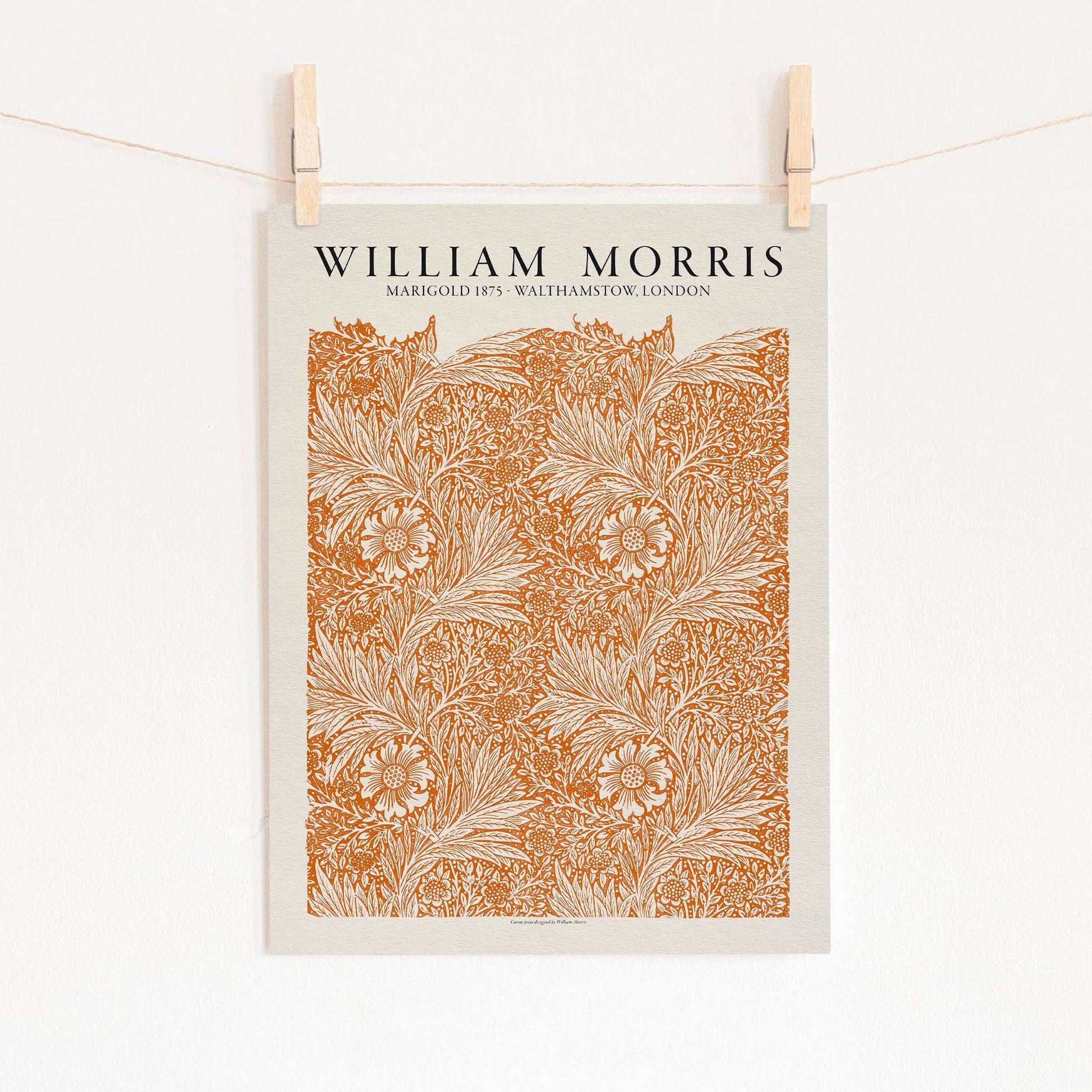 William Morris, Orange Marigold< Fine Art Print