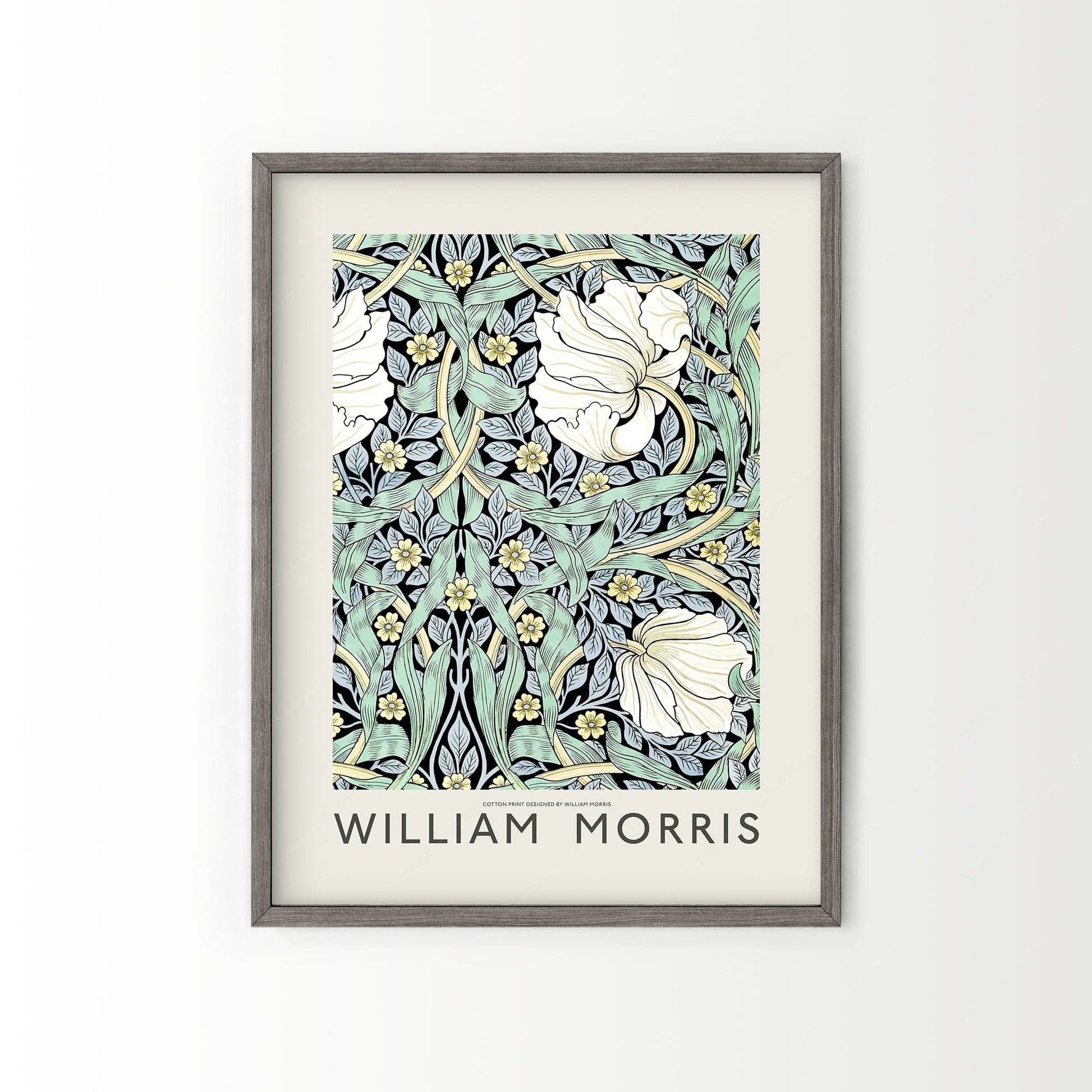 William Morris, Pimpernel Poster, Floral Trellis pattern