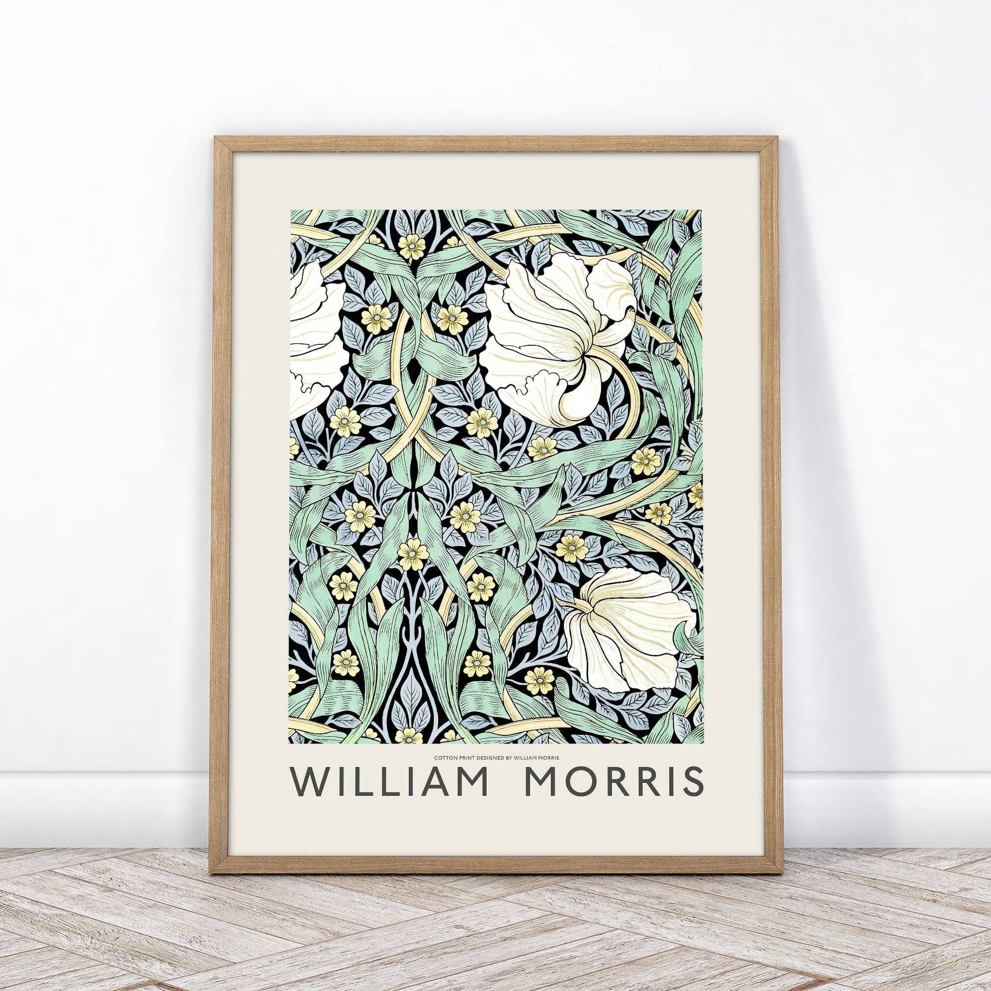 William Morris, Pimpernel Poster, Floral Trellis pattern