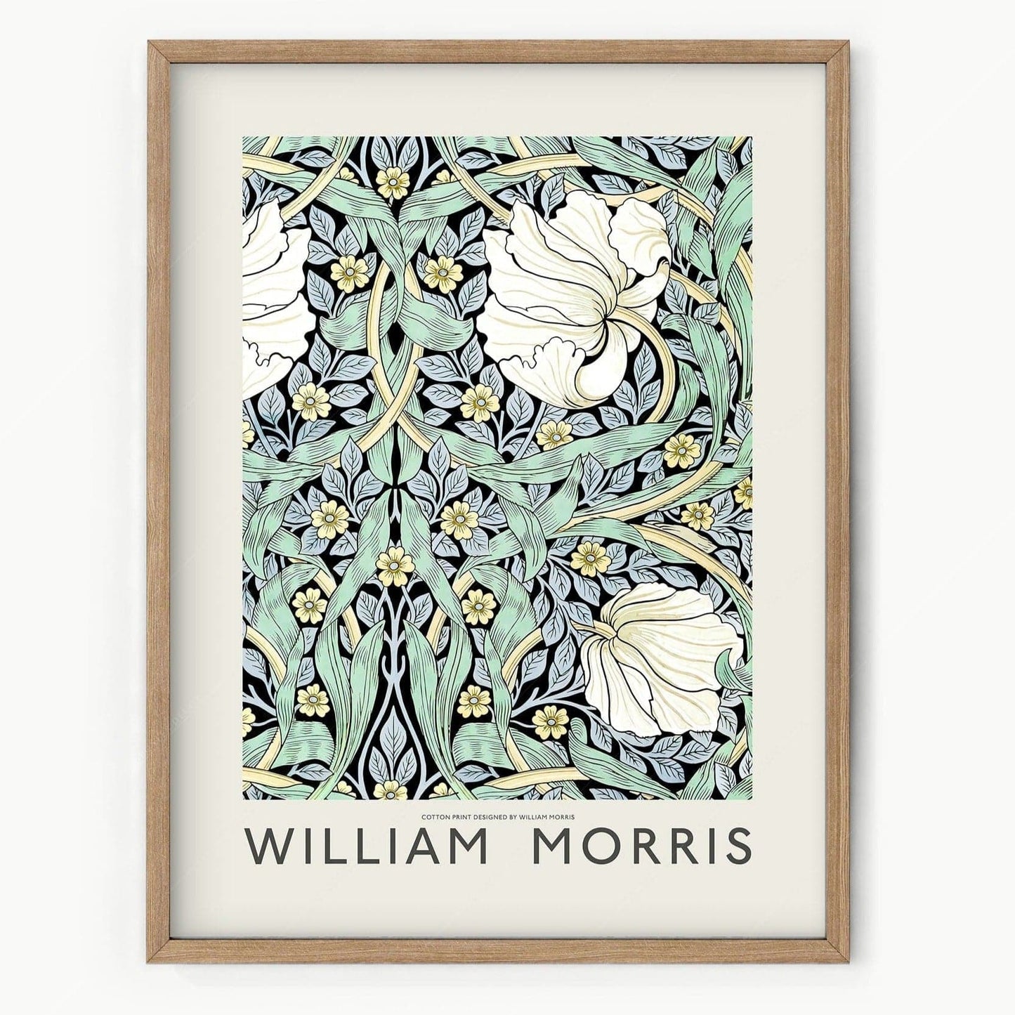 William Morris, Pimpernel Poster, Floral Trellis pattern