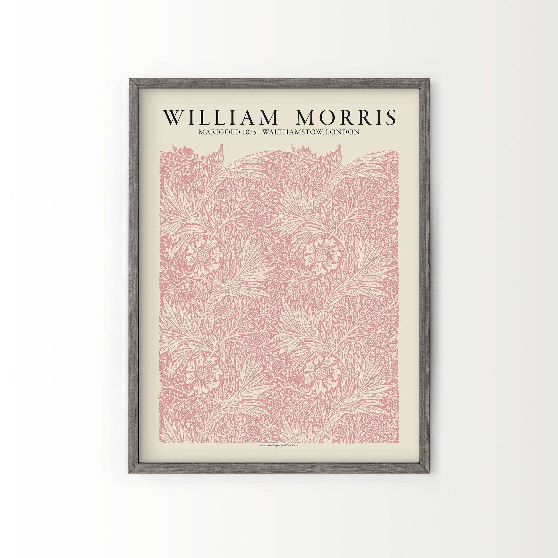 William Morris, Pink Marigold, Fine Art Print