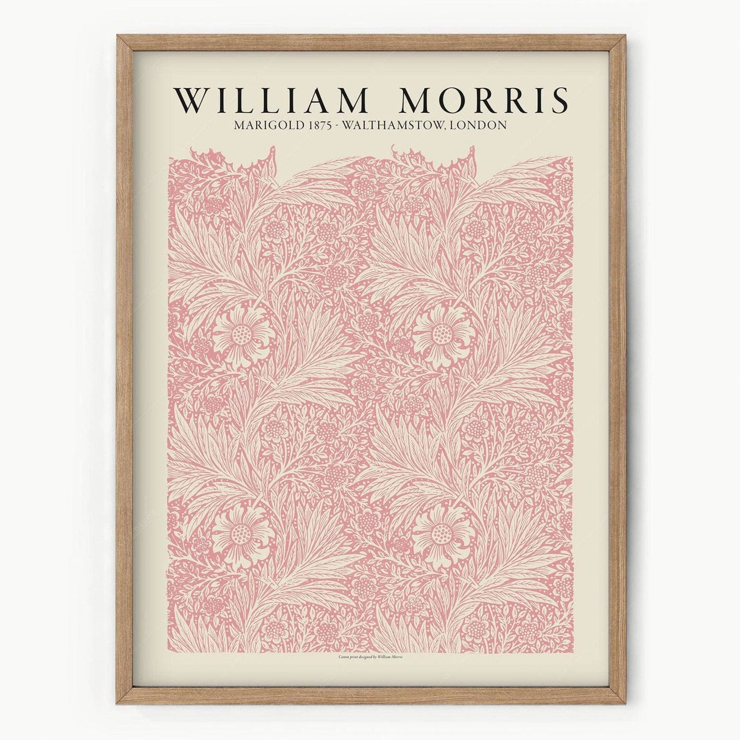 William Morris, Pink Marigold, Fine Art Print