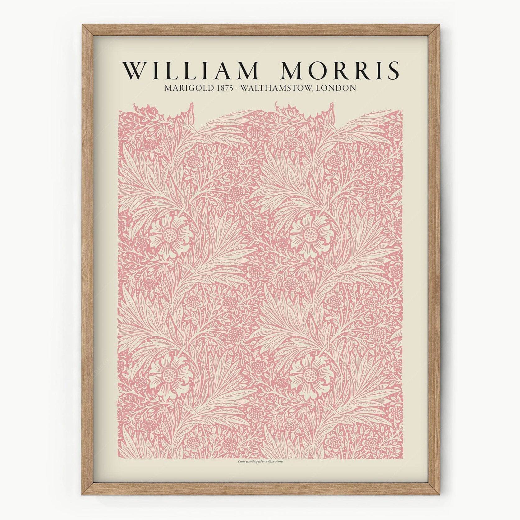 William Morris, Pink Marigold, Fine Art Print