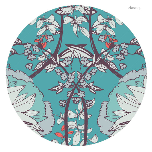 William Morris Print, Blue Floral Pattern