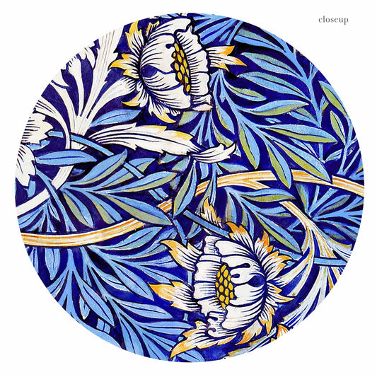 William Morris Print, Tulip and Willow Indigo, Exhibition Poster