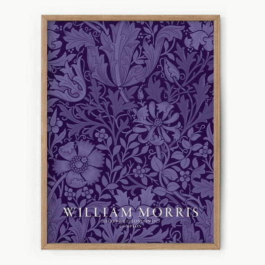 William Morris, Purple Compton, Fine Art Print