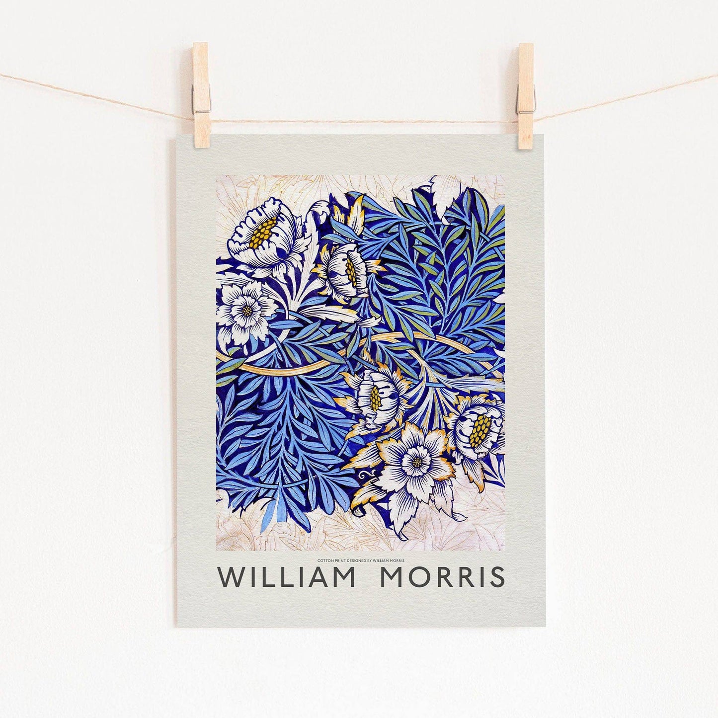 William Morris, Tulip and Willow Indigo Poster