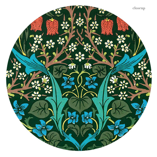 William Morris, Tulips Poster, Blackthorn, Fine Art Print