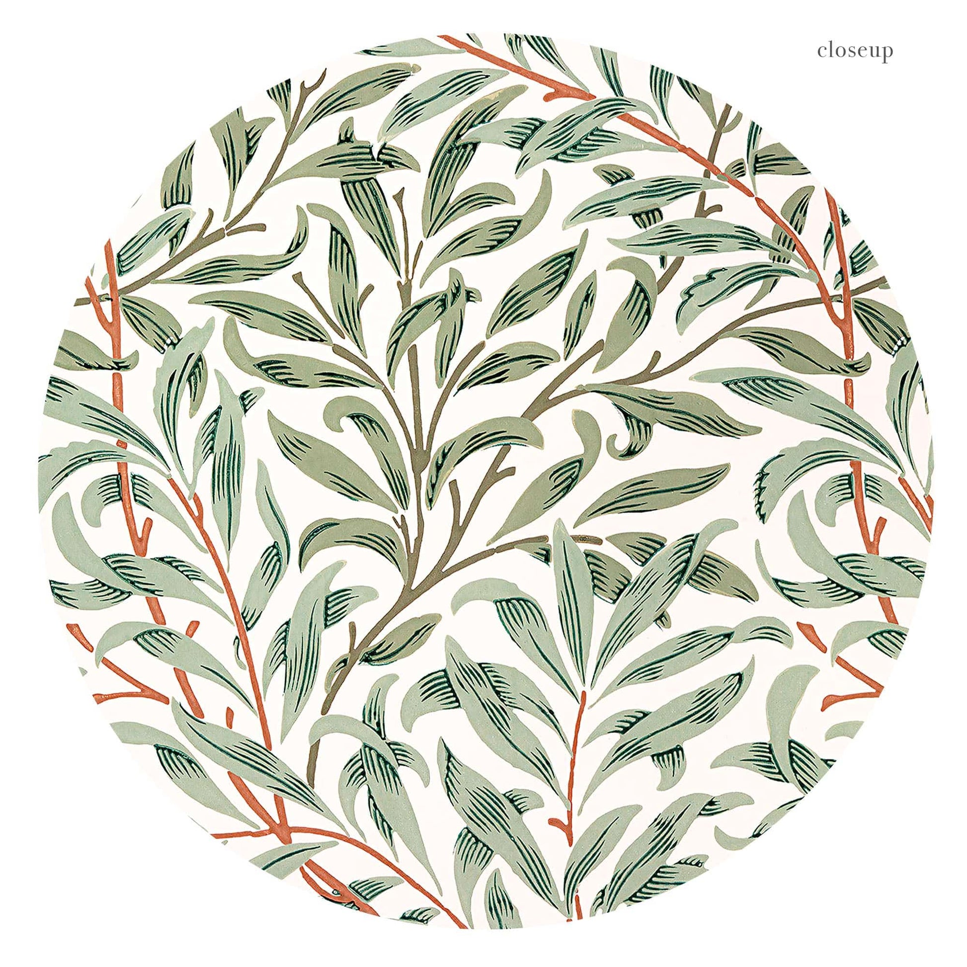 William Morris, Willow Bough, Green leaves branches