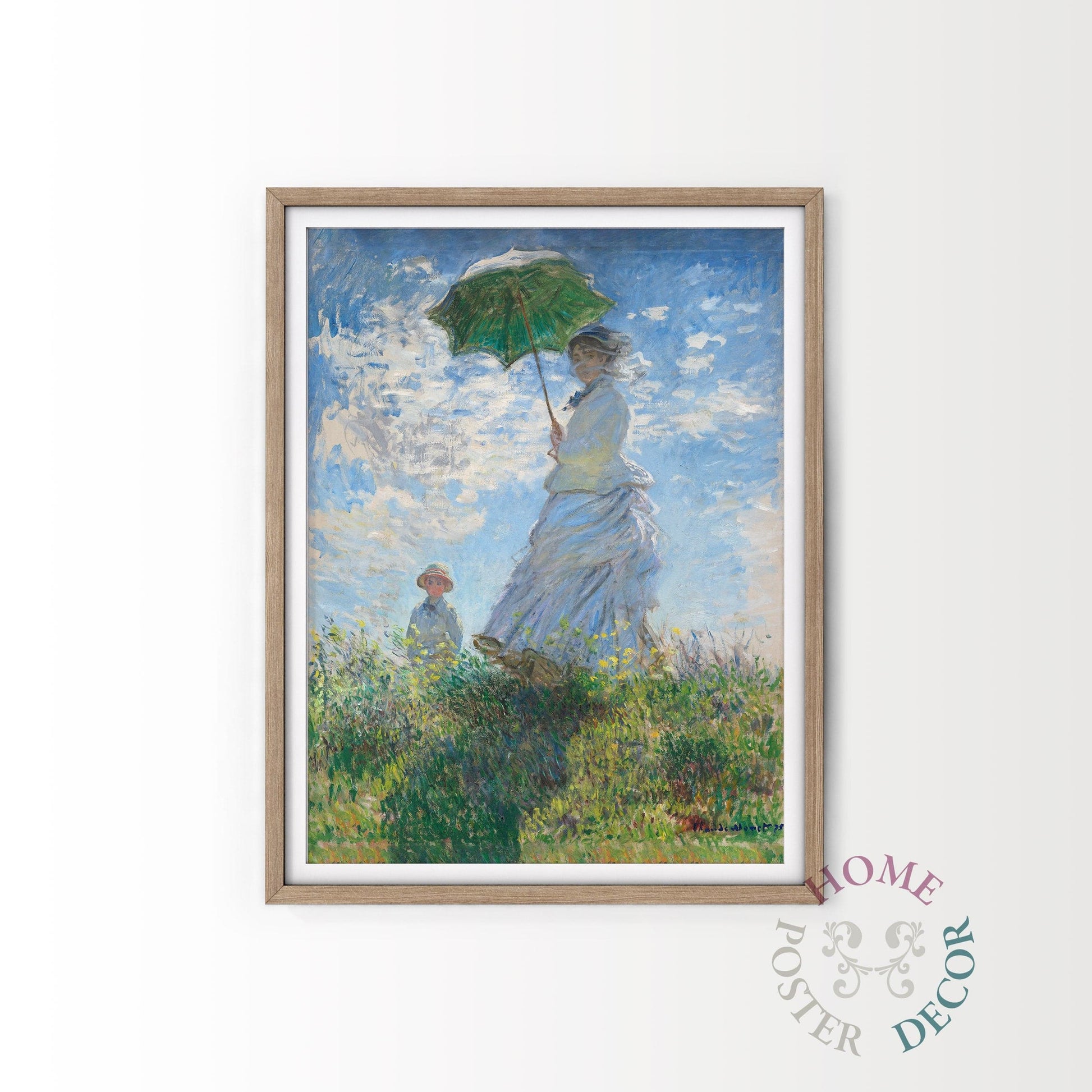 Woman with a Parasol - Madame Monet and Her Son, 1875, Claude Monet