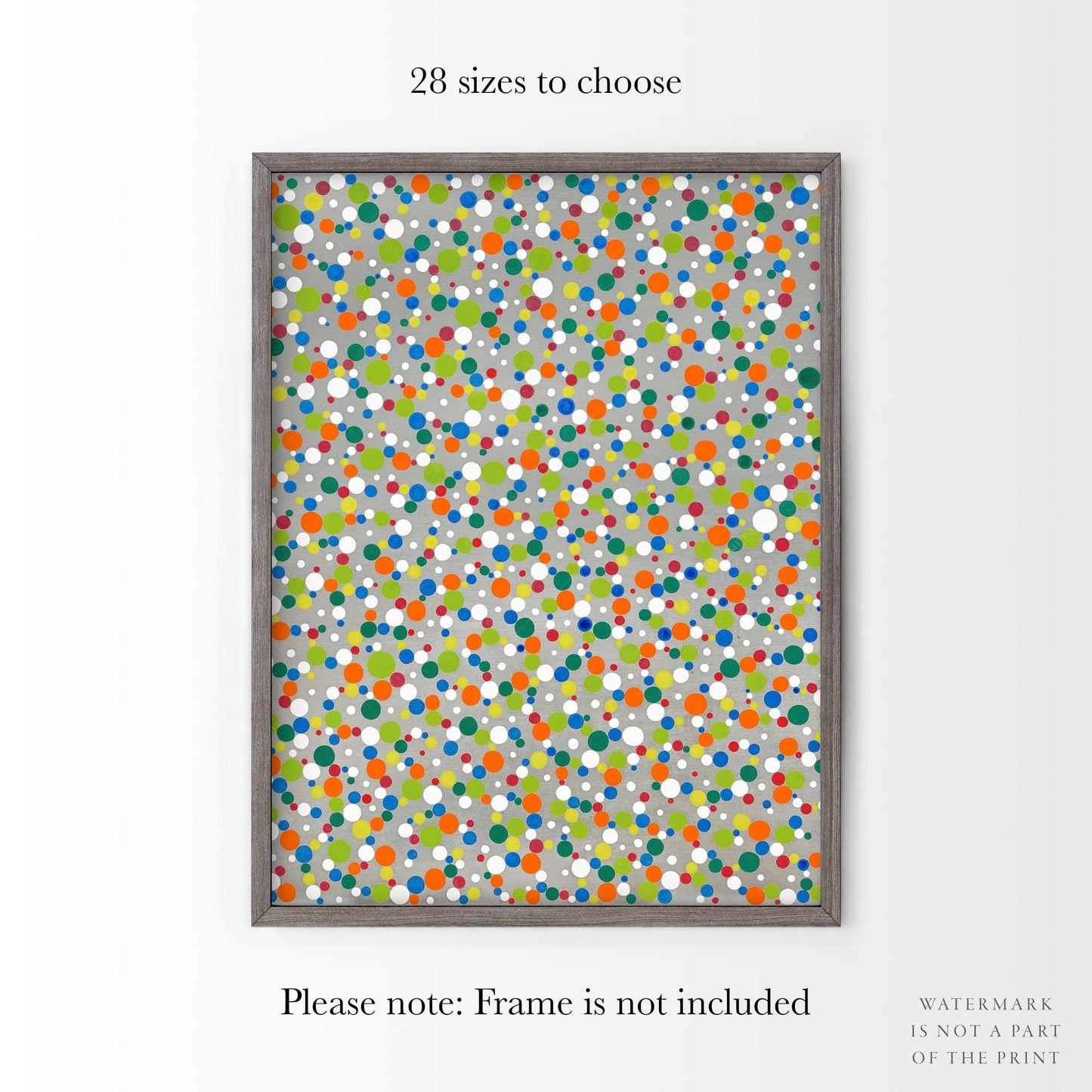 Yayoi Kusama Print, Contemporary Wall Decor, Dots Obsession