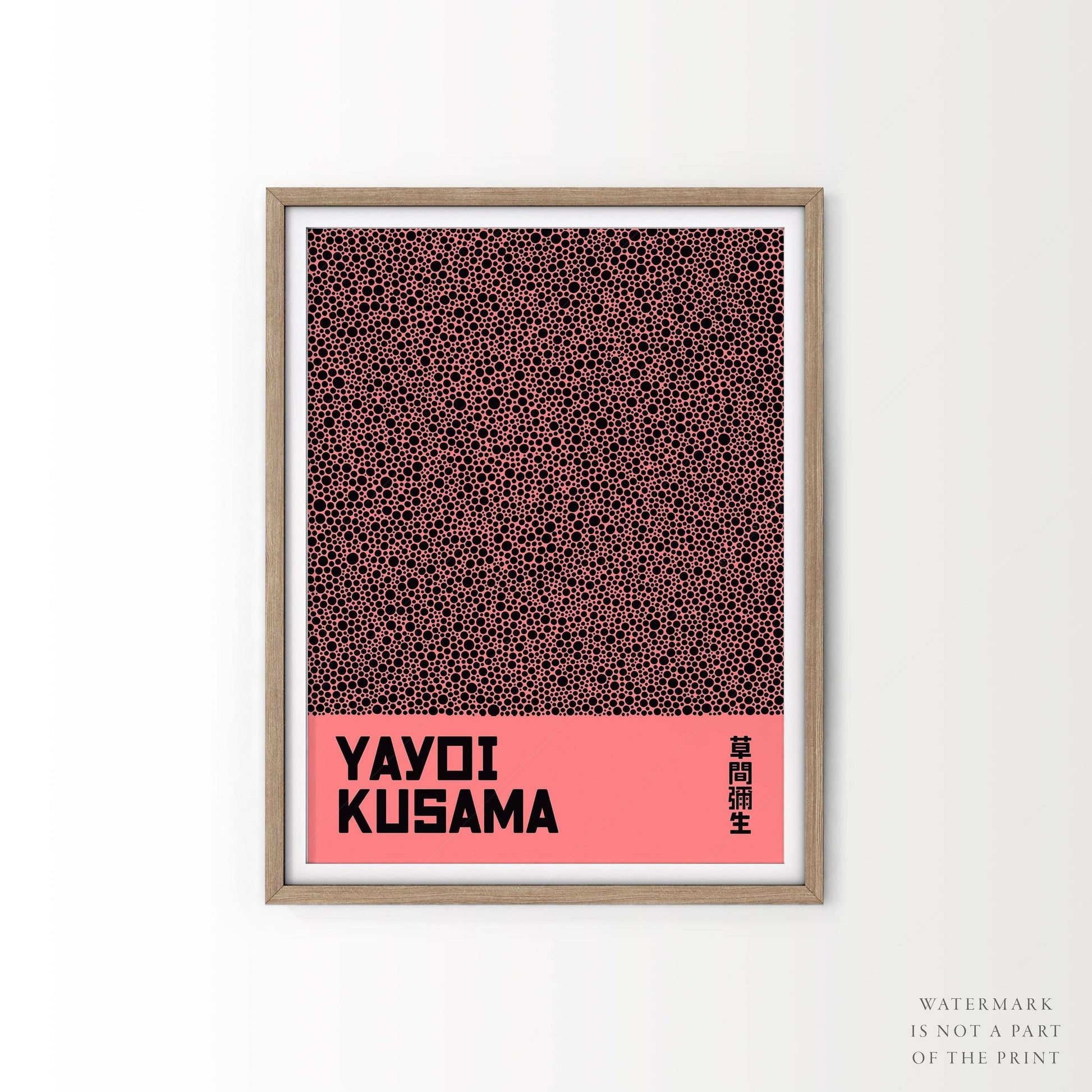 Yayoi Kusama Print, Contemporary Wall Decor, Exhibition Poster, Infinity Nets