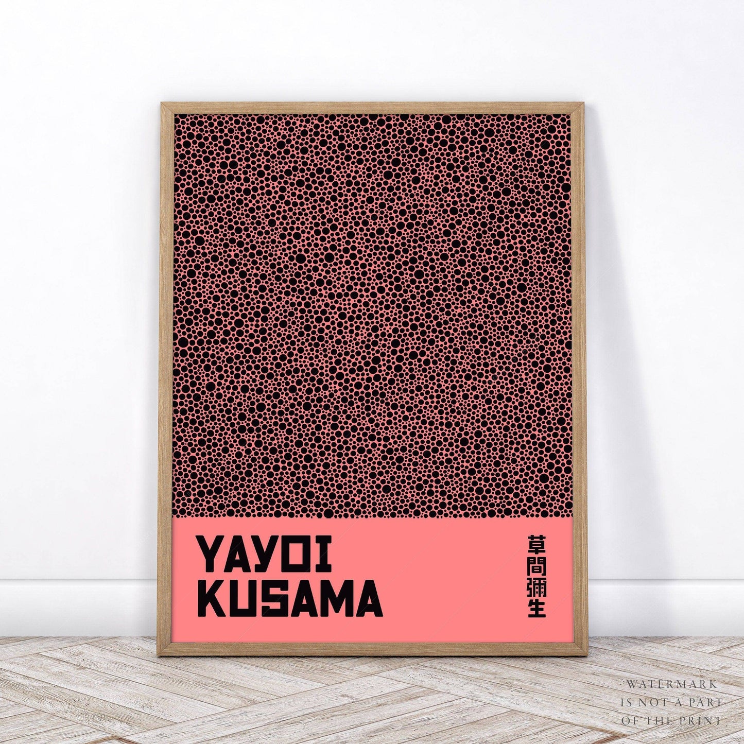 Yayoi Kusama Print, Contemporary Wall Decor, Exhibition Poster, Infinity Nets