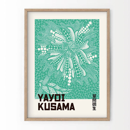 Yayoi Kusama Print, Contemporary Wall Decor, Floral Art