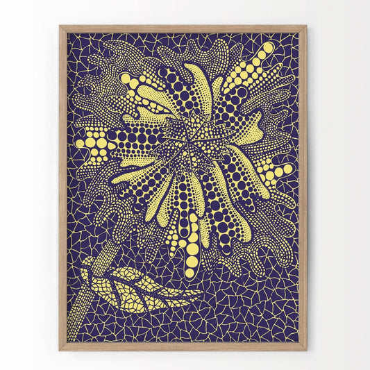 Yayoi Kusama Print, Contemporary Wall Decor, Flower Art