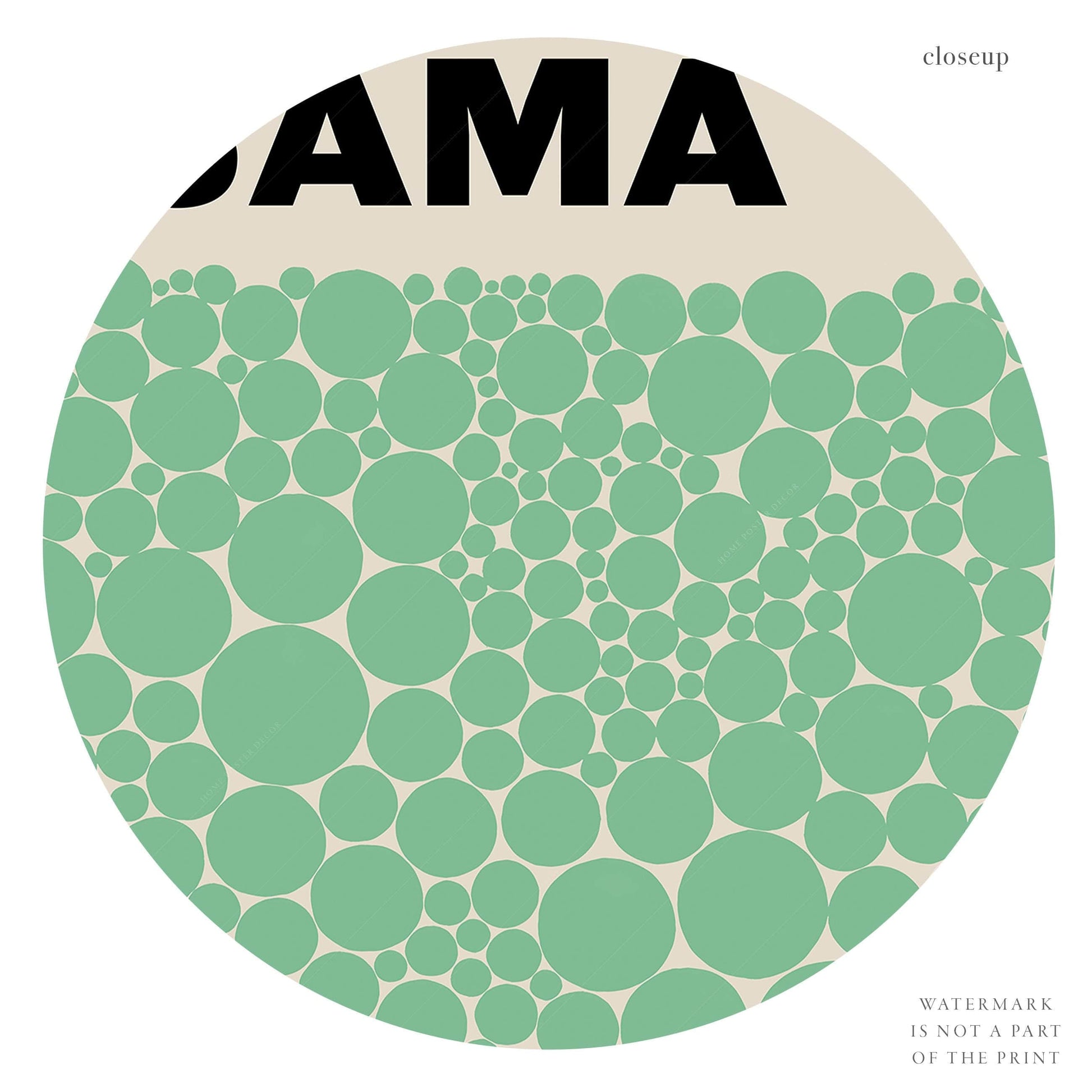 Yayoi Kusama Print, Contemporary Wall Decor, Green Dots