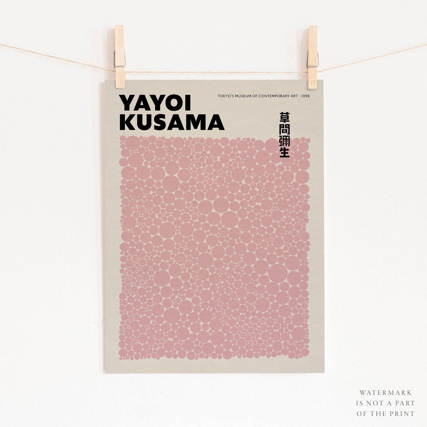 Yayoi Kusama Print, Contemporary Wall Decor, Fine Art Print