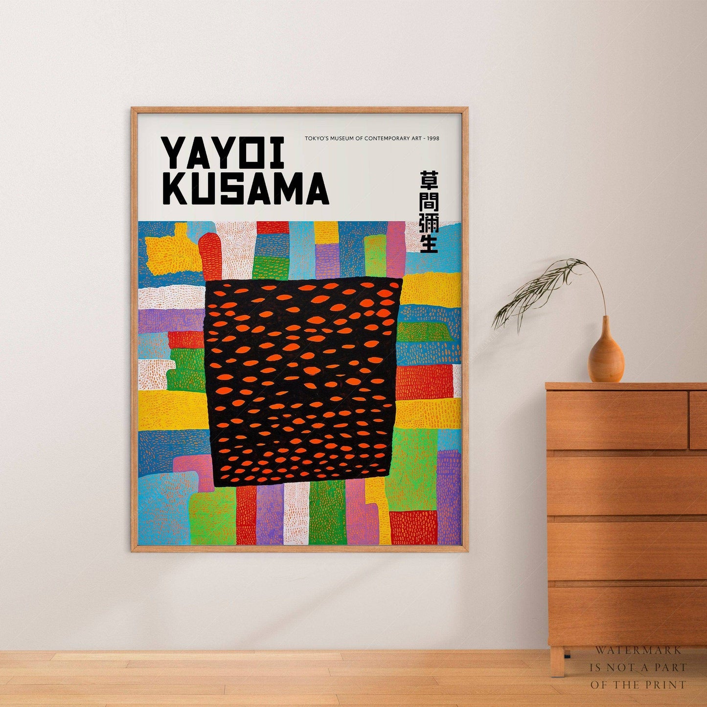 Yayoi Kusama Print, Contemporary Wall Decor, Infinity Fields