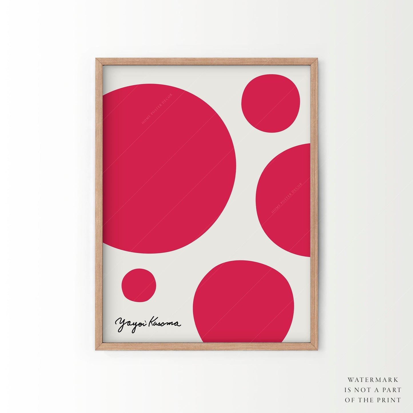 Yayoi Kusama Print, Love Forever, Set of 2 Wall Art